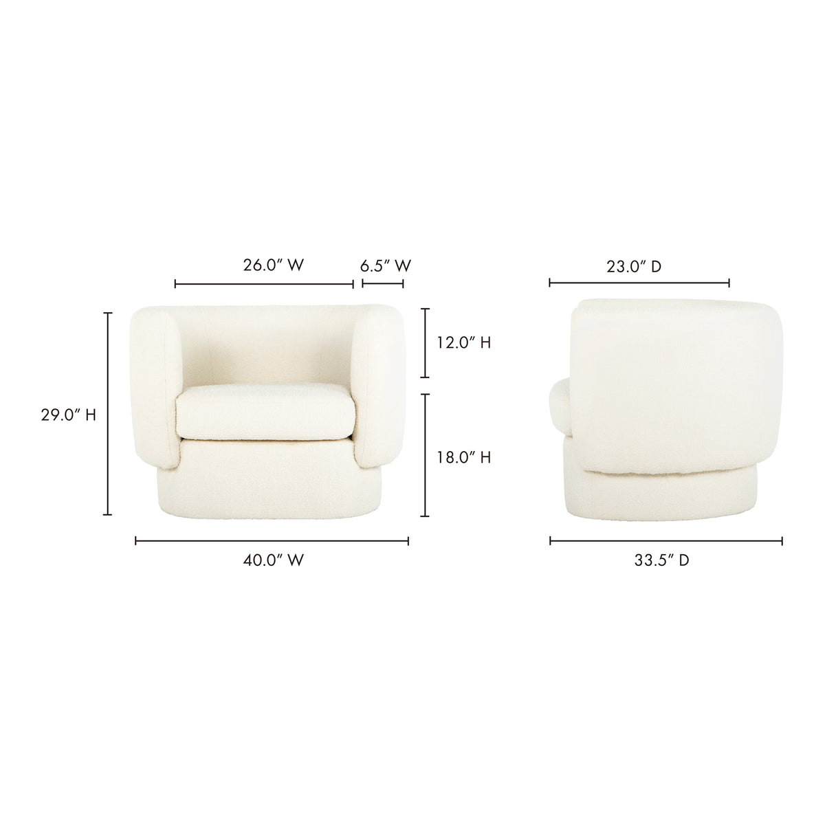 Koba Chair – 40" Upholstered Accent Chair (2 Colors) (10)