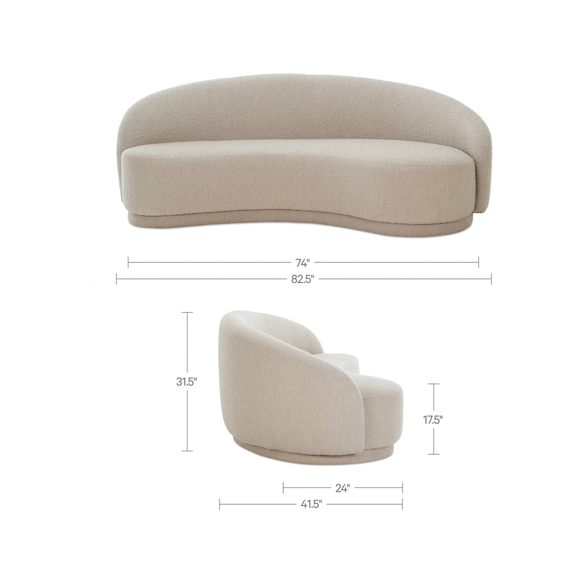 Excelsior Sofa – 82.25" Upholstered Sofa (3 Colors) (10)