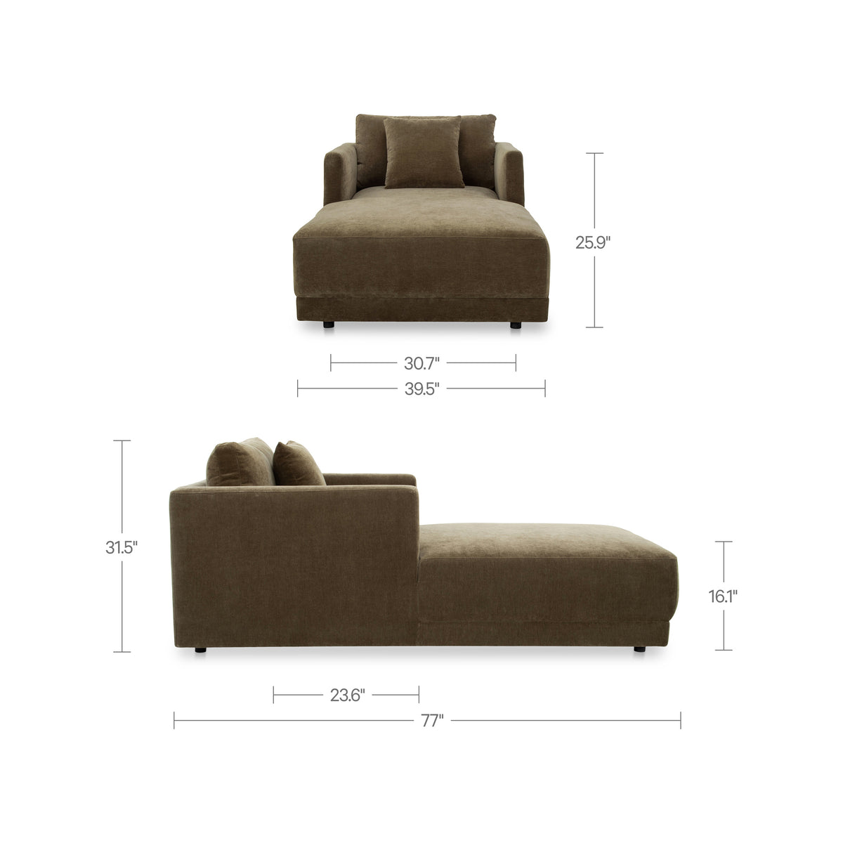 Bryn Chaise – 77" Upholstered Chaise Lounge (2 Colors) (6)