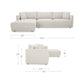 Bryn Sectional – 115.5" Upholstered Sectional Sofa (3 Colors) (5)