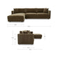 Bryn Sectional – 115.5" Upholstered Sectional Sofa (3 Colors) (9)