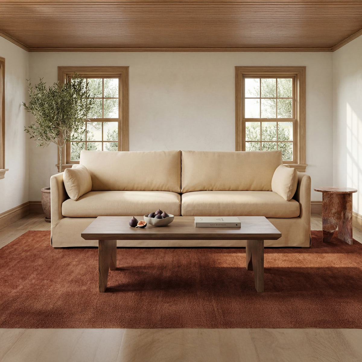 Shea Sofa – 94" Upholstered Sofa (2 Colors) (3)