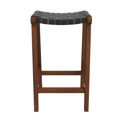 James Stool Strapped Genuine Leather Seat