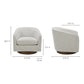 Oscy Swivel Chair – 31" Upholstered Accent Chair (2 Colors) (5)
