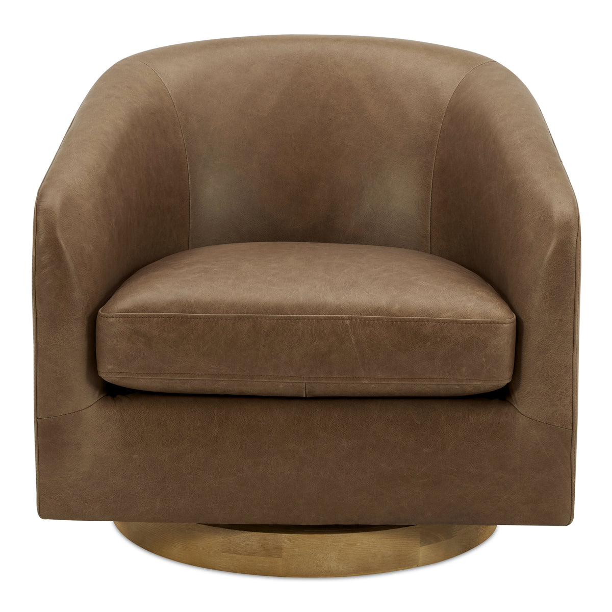 Oscy Leather Swivel Chair – 31" Accent Chair (1)