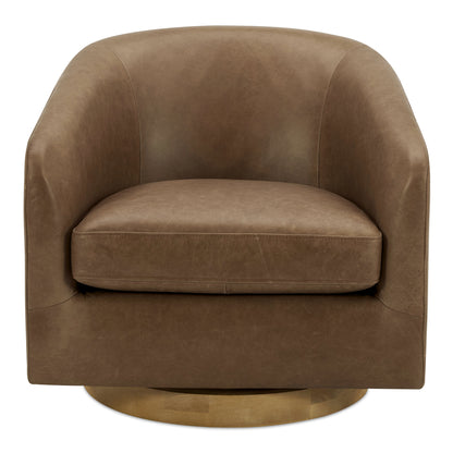 Oscy Leather Swivel Chair – 31" Accent Chair (1)