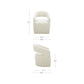 Barrow Rolling Dining Chair – 25.5" Boucle Dining Chair (3 Colors) (13)