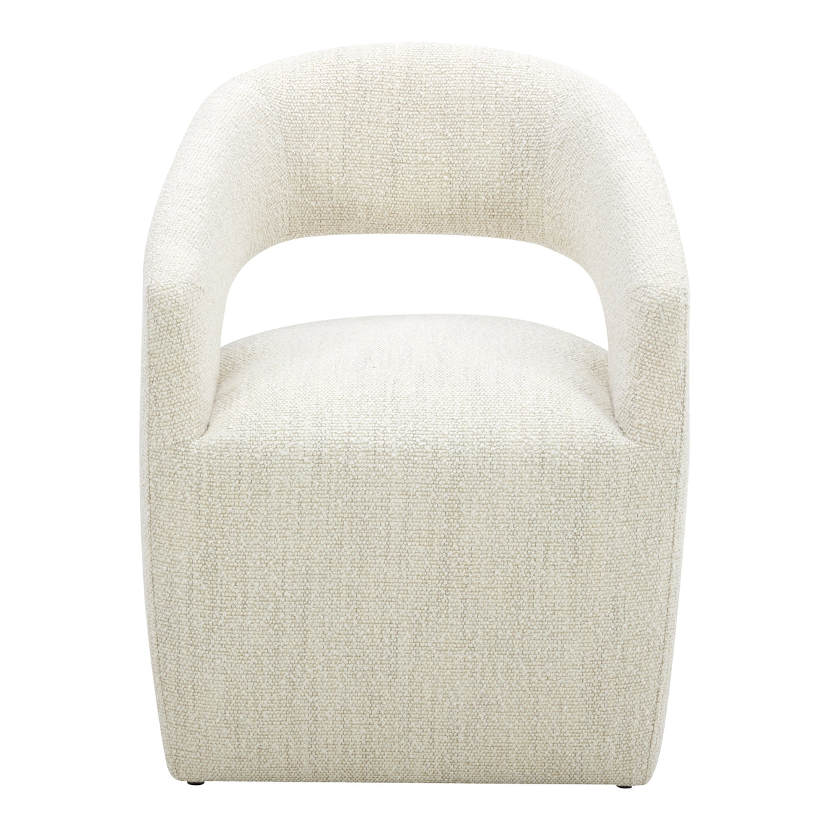 Barrow Rolling Dining Chair – 25.5" Boucle Dining Chair (3 Colors) (1)