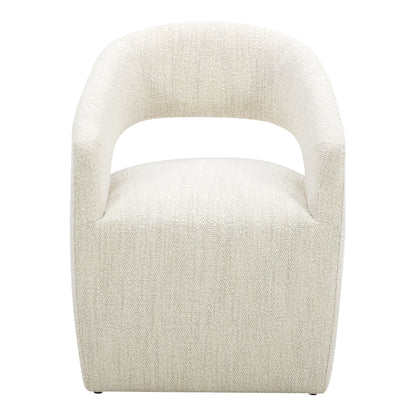 Barrow Rolling Dining Chair – 25.5" Boucle Dining Chair (3 Colors) (1)