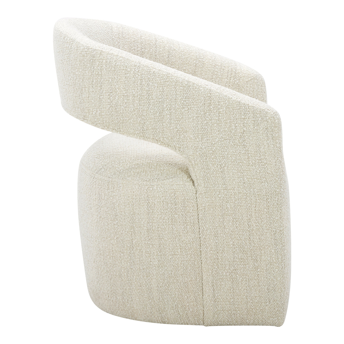 Barrow Rolling Dining Chair – 25.5" Boucle Dining Chair (3 Colors) (3)