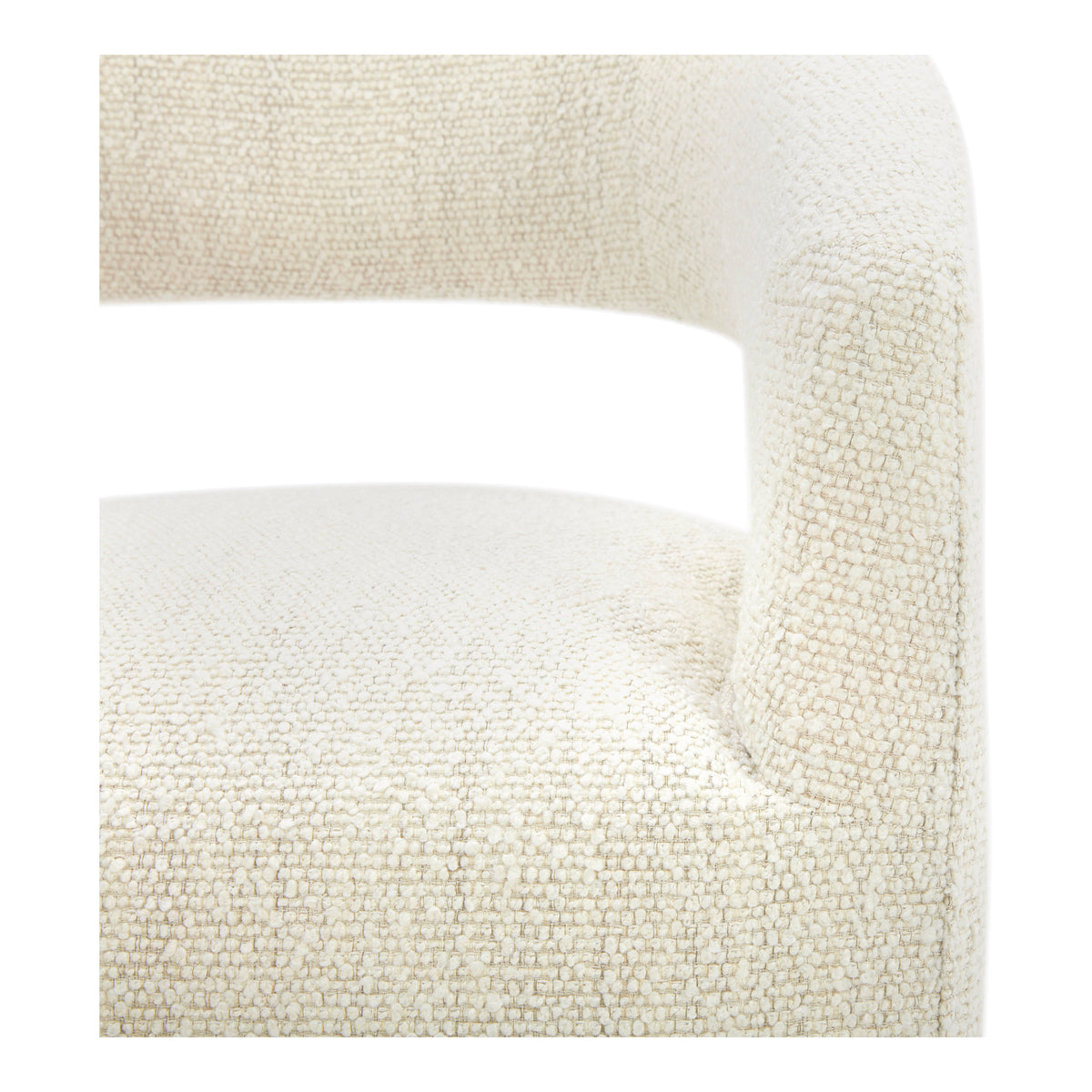 Barrow Rolling Dining Chair – 25.5" Boucle Dining Chair (3 Colors) (7)