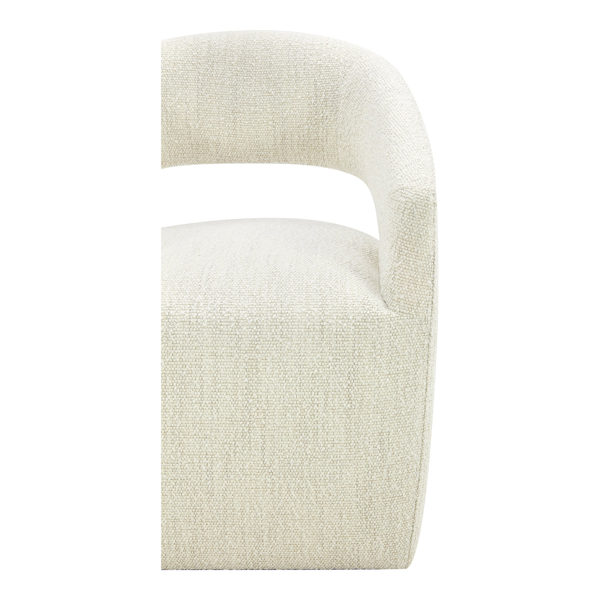 Barrow Rolling Dining Chair – 25.5" Boucle Dining Chair (3 Colors) (8)