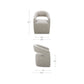 Barrow Rolling Dining Chair – 25.5" Boucle Dining Chair (3 Colors) (26)
