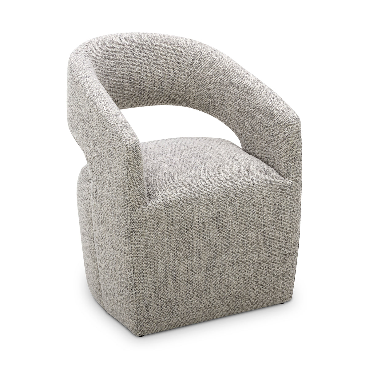 Barrow Rolling Dining Chair – 25.5" Boucle Dining Chair (3 Colors) (15)