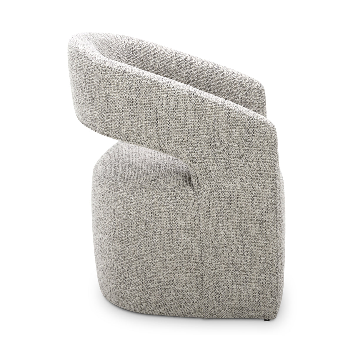 Barrow Rolling Dining Chair – 25.5" Boucle Dining Chair (3 Colors) (16)