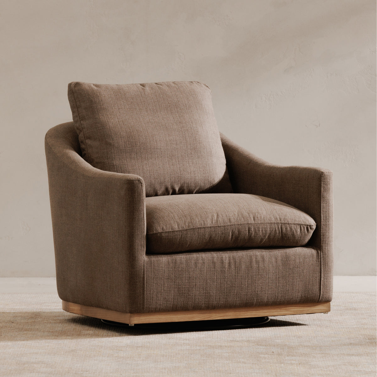 Linden Swivel Chair – 33" Upholstered Accent Chair (2)