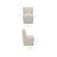 Cormac Dining Chair – 24" Rolling Upholstered Dining Chair (3 Colors) (4)