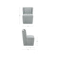 Cormac Dining Chair – 24" Rolling Upholstered Dining Chair (3 Colors) (8)