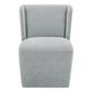 Cormac Dining Chair – 24" Rolling Upholstered Dining Chair (3 Colors) (5)