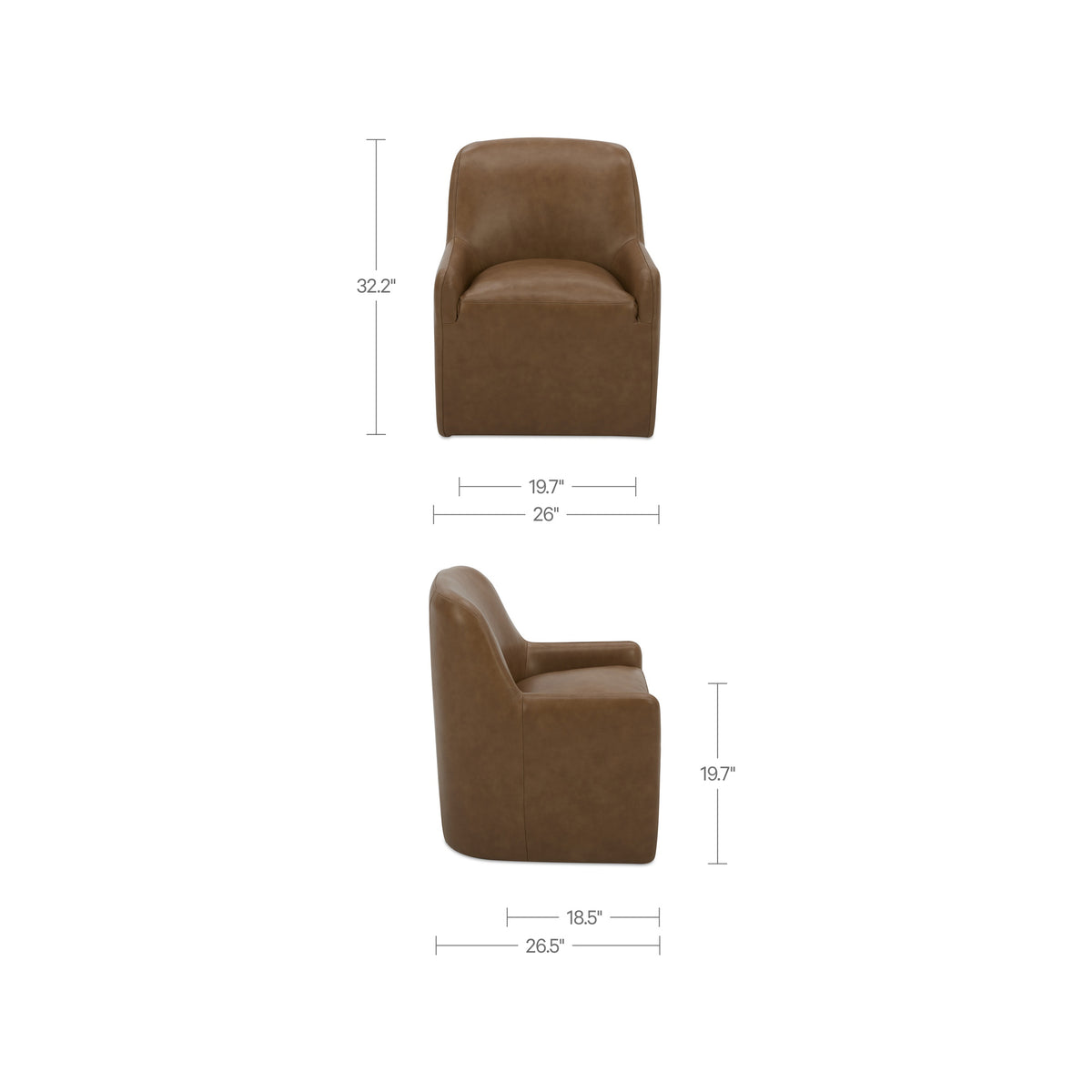 Maisie Rolling Dining Chair (24)