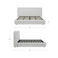 Tory Bed – 76.75" Queen and 92.5" King Upholstered Bed (10)
