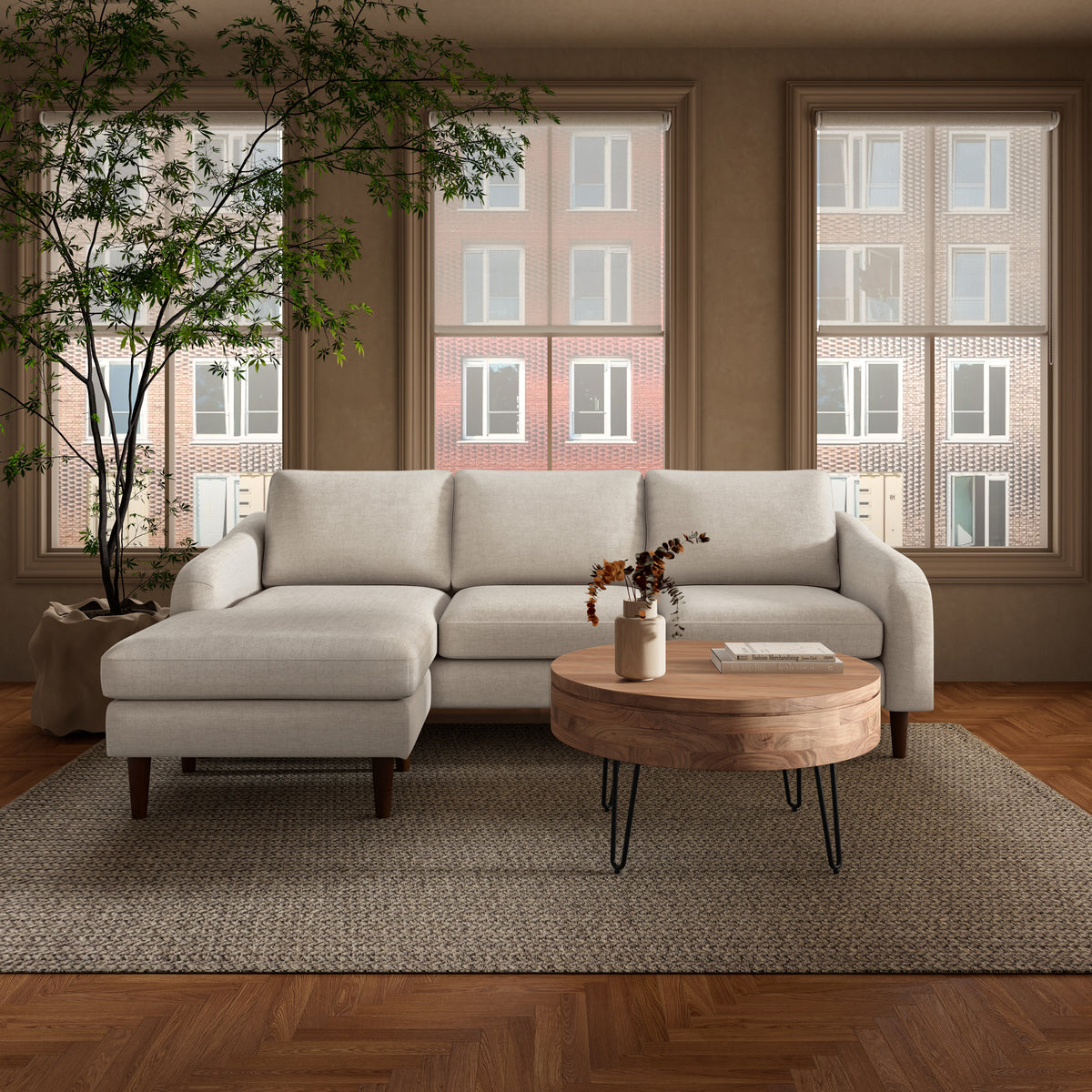 Privado Storage Coffee Table – 31" Round Acacia Coffee Table (11)
