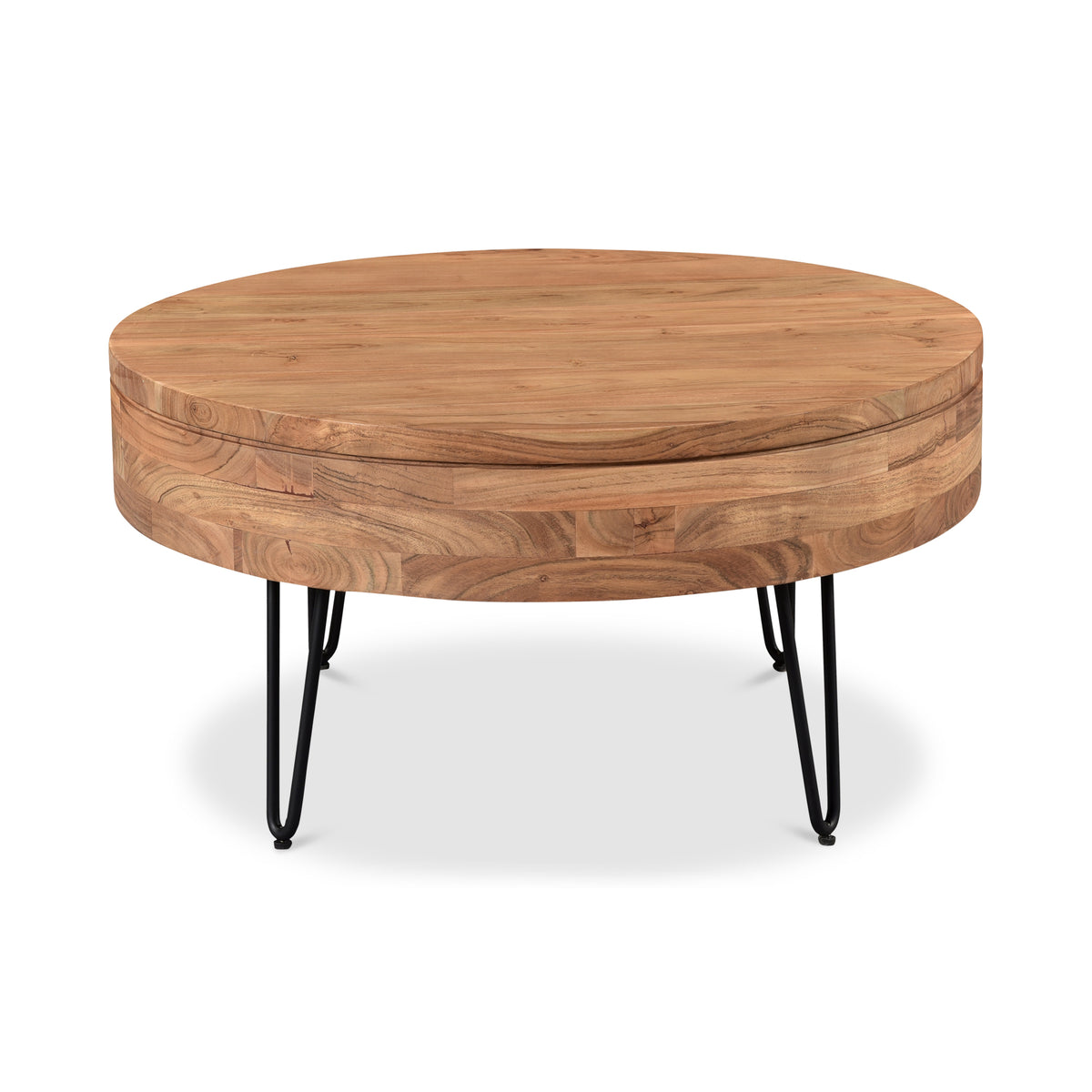 Privado Storage Coffee Table – 31" Round Acacia Coffee Table (3)