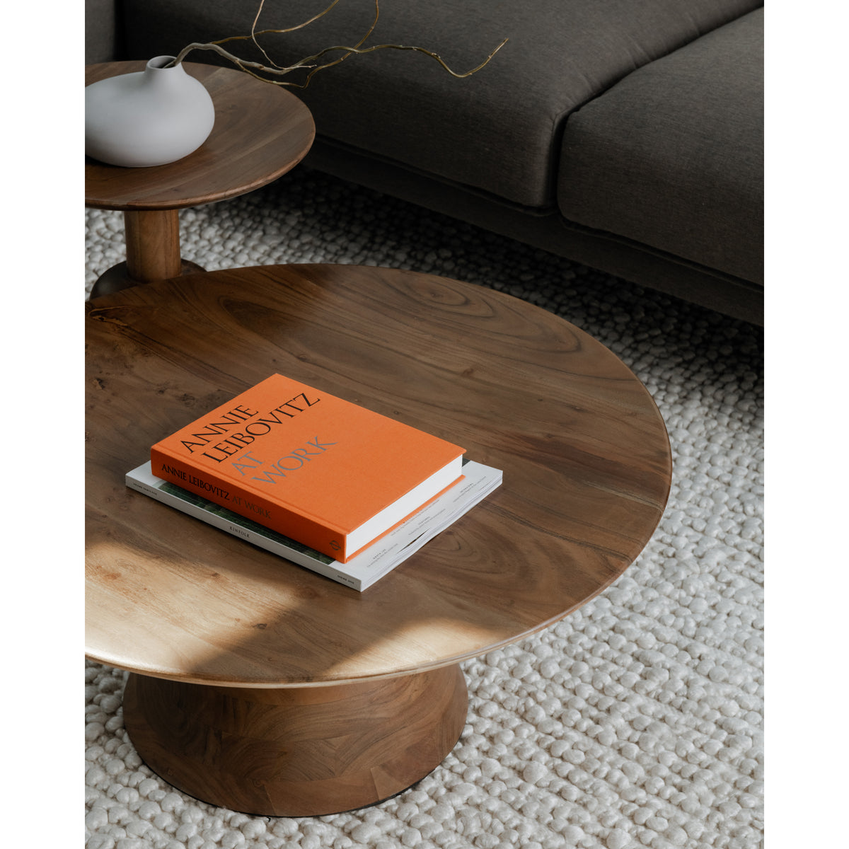 Nels End Table – 16" Solid Acacia End Table (6)