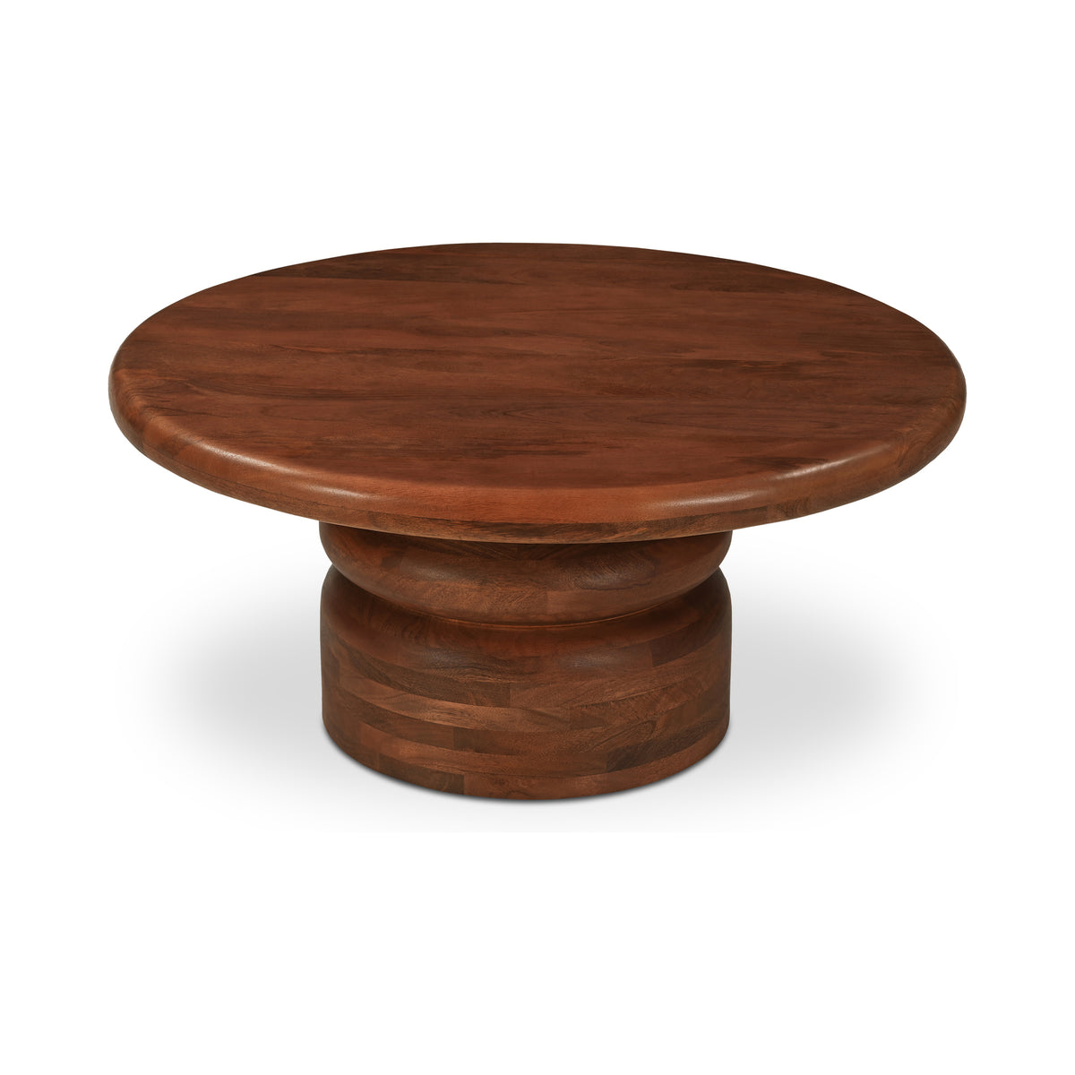 Maro Coffee Table – 35" Round Mango Wood Coffee Table (2)