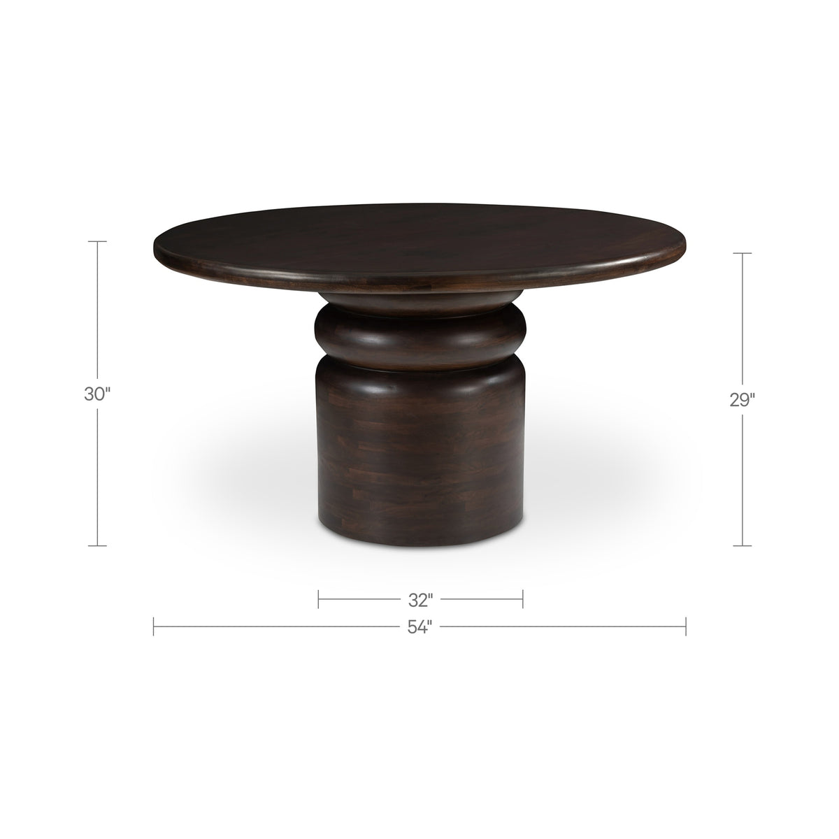 Maro Dining Table – 54" Round Mango Wood Dining Table (2 Colors) (7)