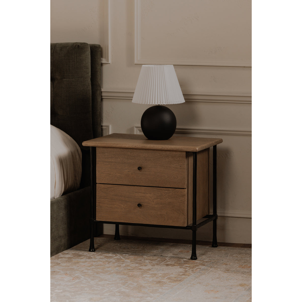 Rene Nightstand – 26" Acacia Wood Nightstand (8)