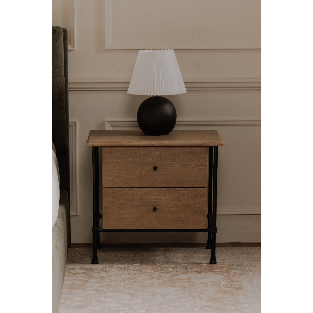 Rene Nightstand – 26" Acacia Wood Nightstand (9)