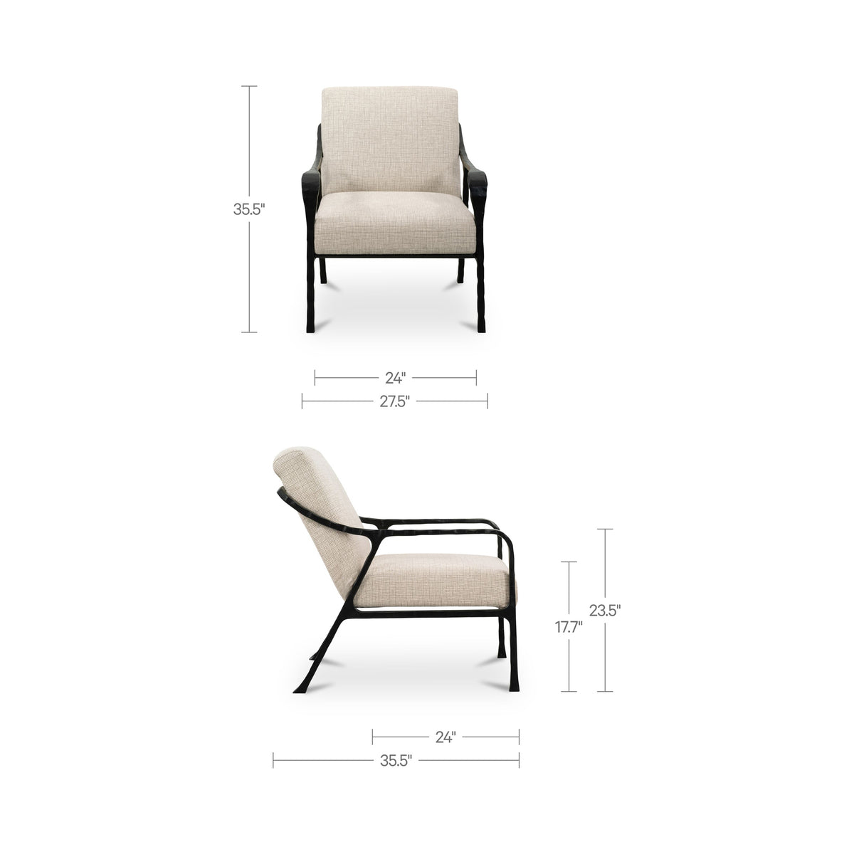 Rowe Accent Chair – 27.5" Upholstered Accent Chair (3)