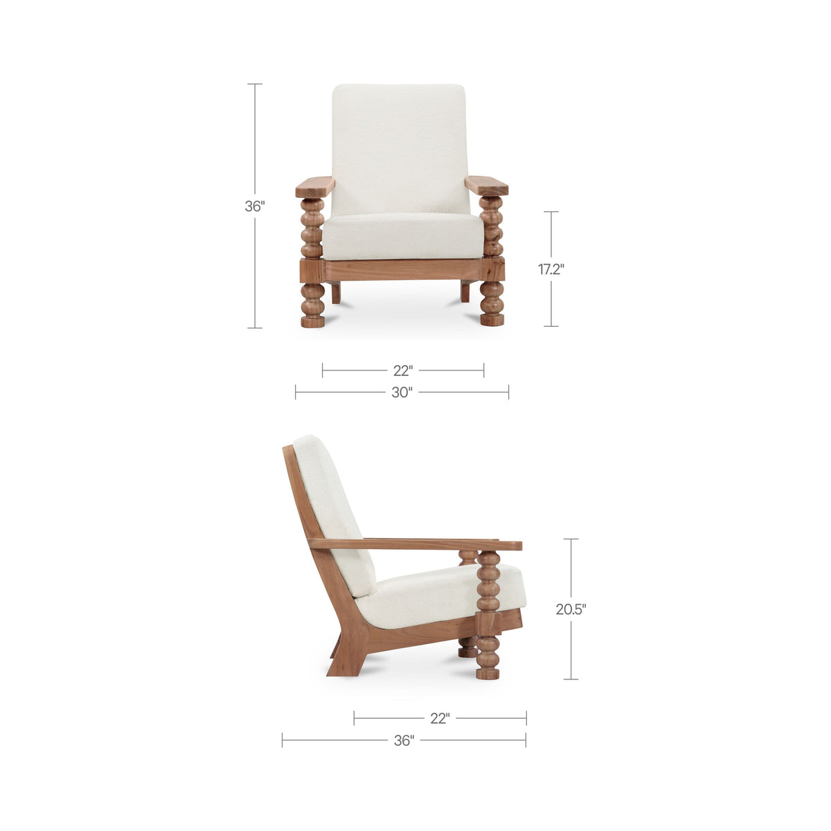 Ingrid Accent Chair – 30" Upholstered Accent Chair (3)