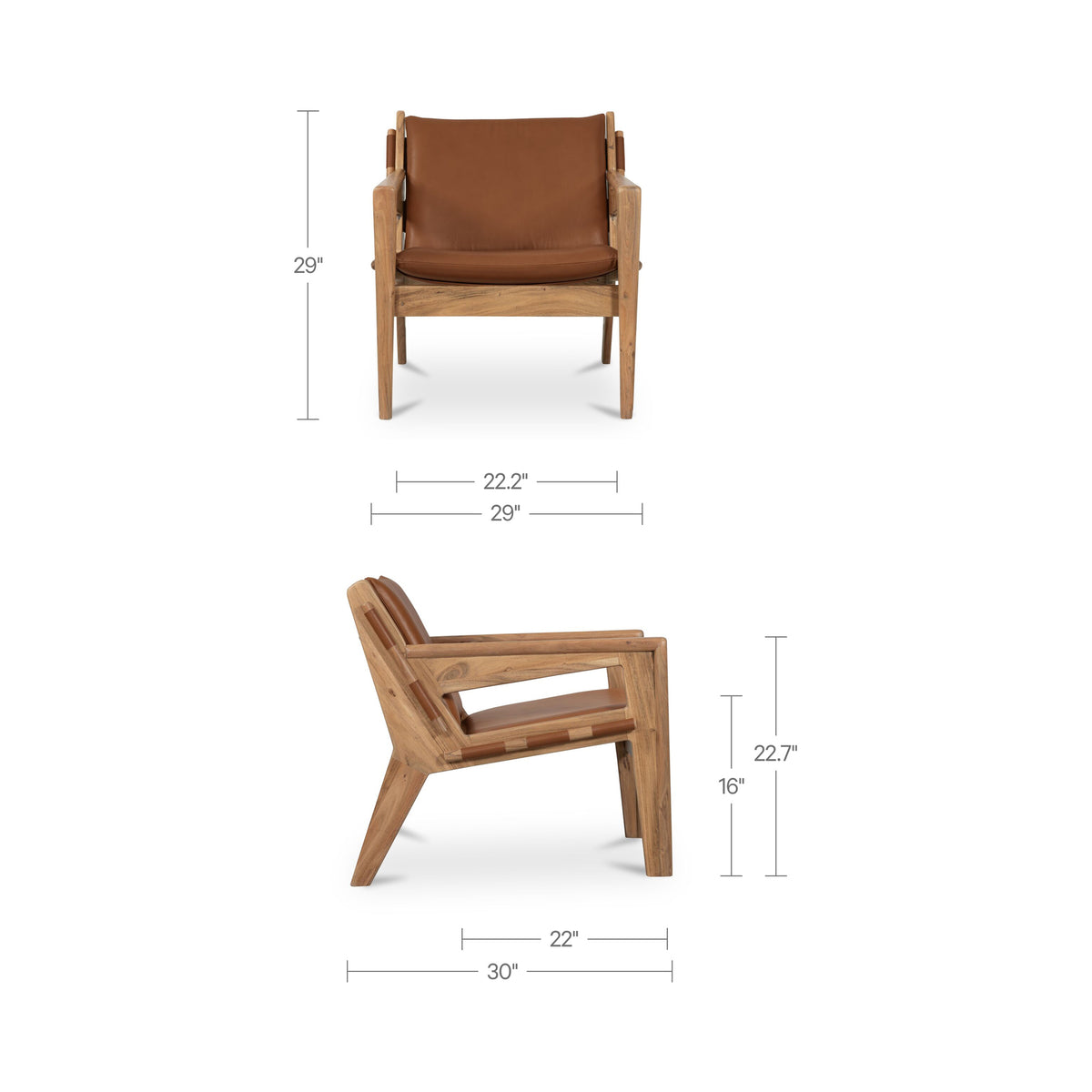 Baker Accent Chair – 29" Leather Accent Chair (3)