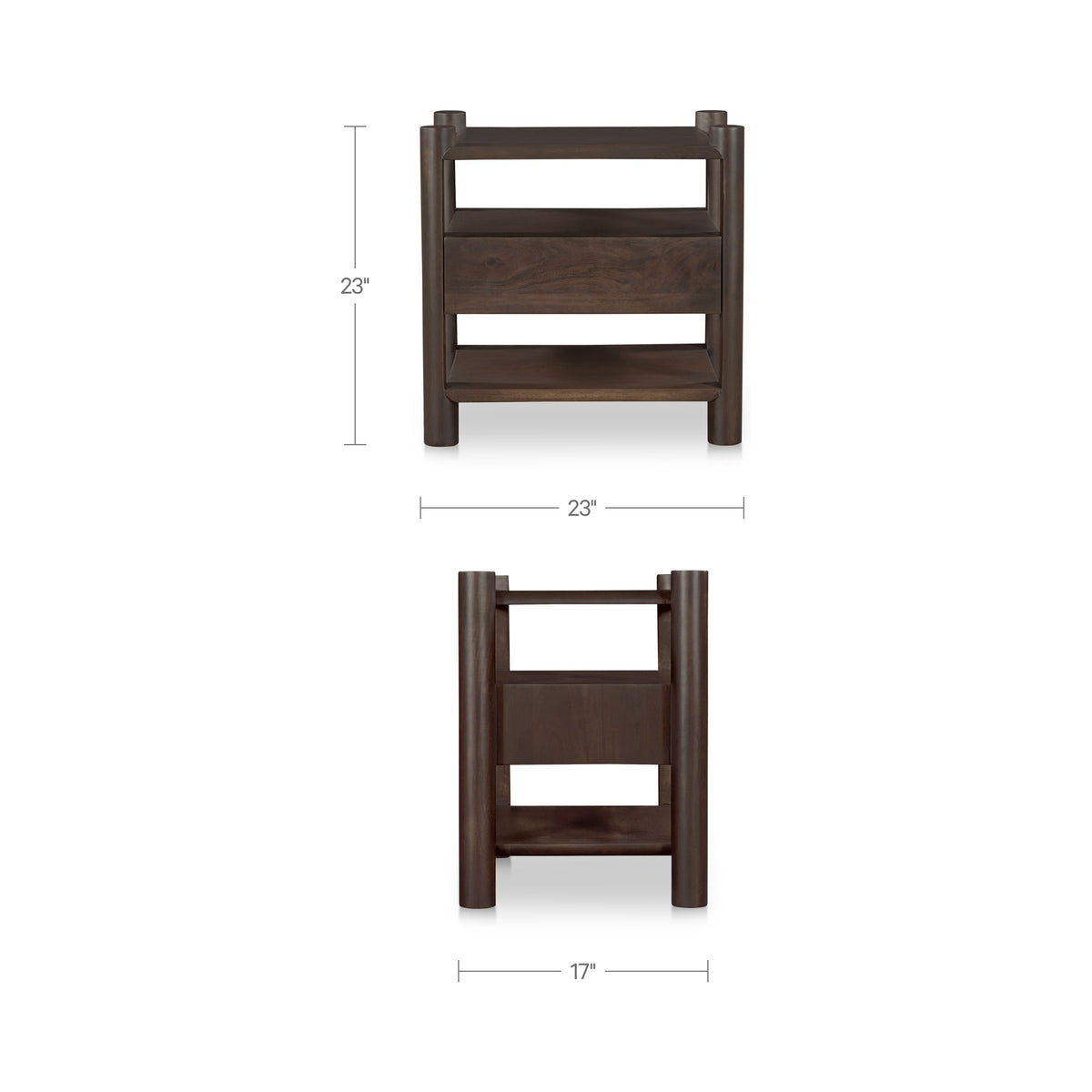 Devin Nightstand – 23" Solid Acacia Nightstand (12)