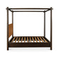 Devin Canopy Bed – 72.5" Queen and 88.5" King Leather and Acacia Bed (5)