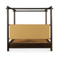 Devin Canopy Bed – 72.5" Queen and 88.5" King Leather and Acacia Bed (19)