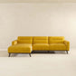 Ella Yellow L-Shape Sectional Chaise Sofa 109"