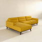 Ella Yellow L-Shape Sectional Chaise Sofa 109"