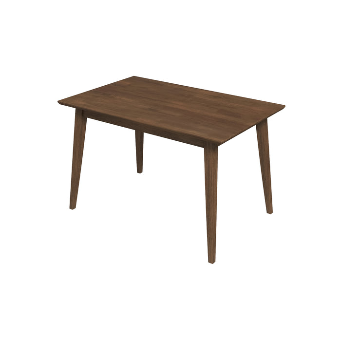 Levi MCM Walnut Dining Table – Rectangular Solid Wood Table (3 Sizes, 2 Colors) showcasing a stylish and durable design.