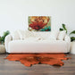 Linden Modern Ivory Boucle Curvy Sofa 85"