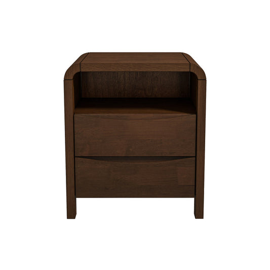 Mid Century Modern Solid Wood Nightstand