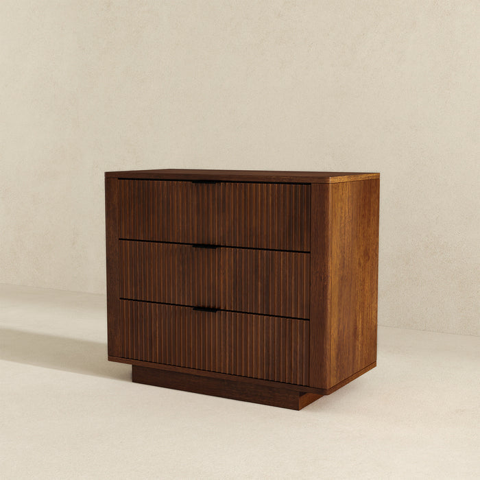 Lola Styled Solid Wood Walnut Nightstand 31" (2 or 3 Drawers)