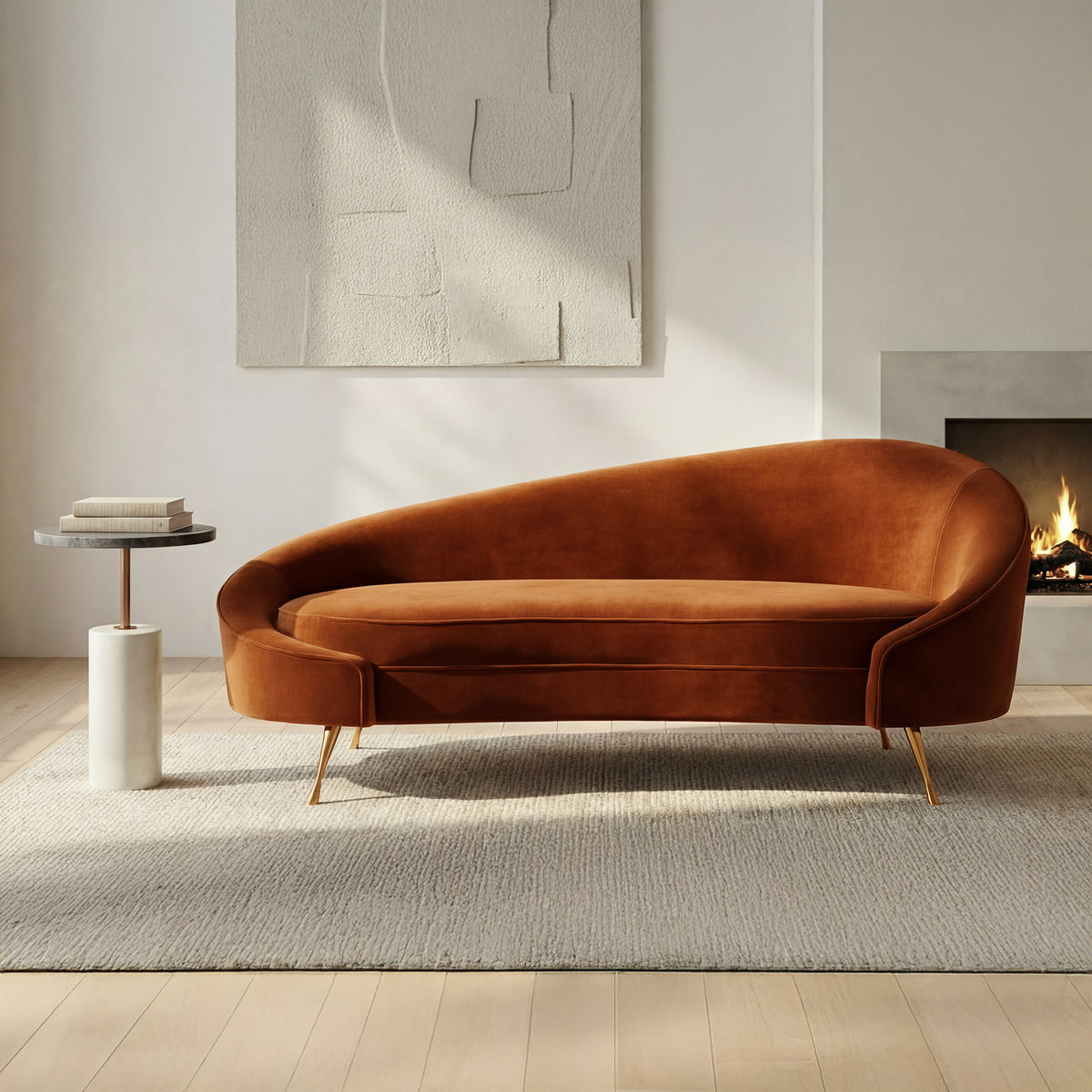 Abigail Chaise – 66" Upholstered Chaise Lounge (2)