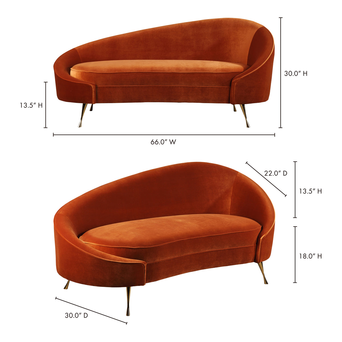 Abigail Chaise – 66" Upholstered Chaise Lounge (3)