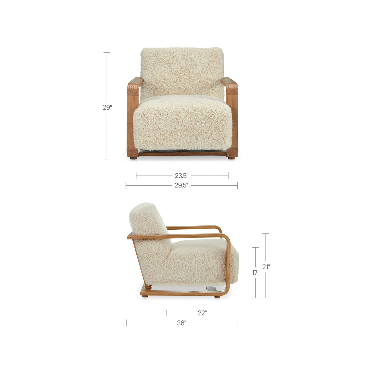 Eckersley Lounge Chair – 29.5" Upholstered Lounge Chair (2 Colors) (5)