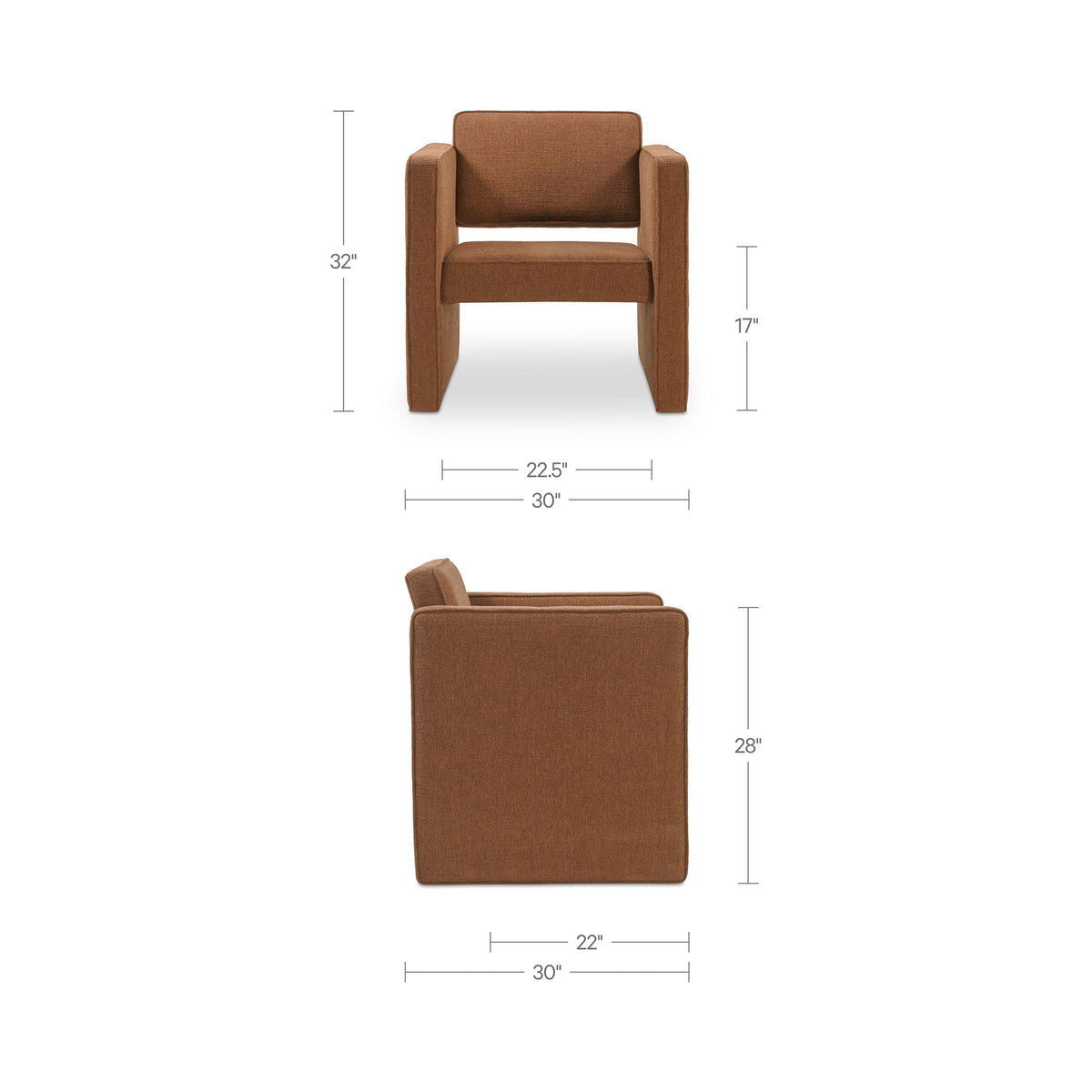 Harris Accent Chair – 30" Upholstered Accent Chair (3 Colors) (5)