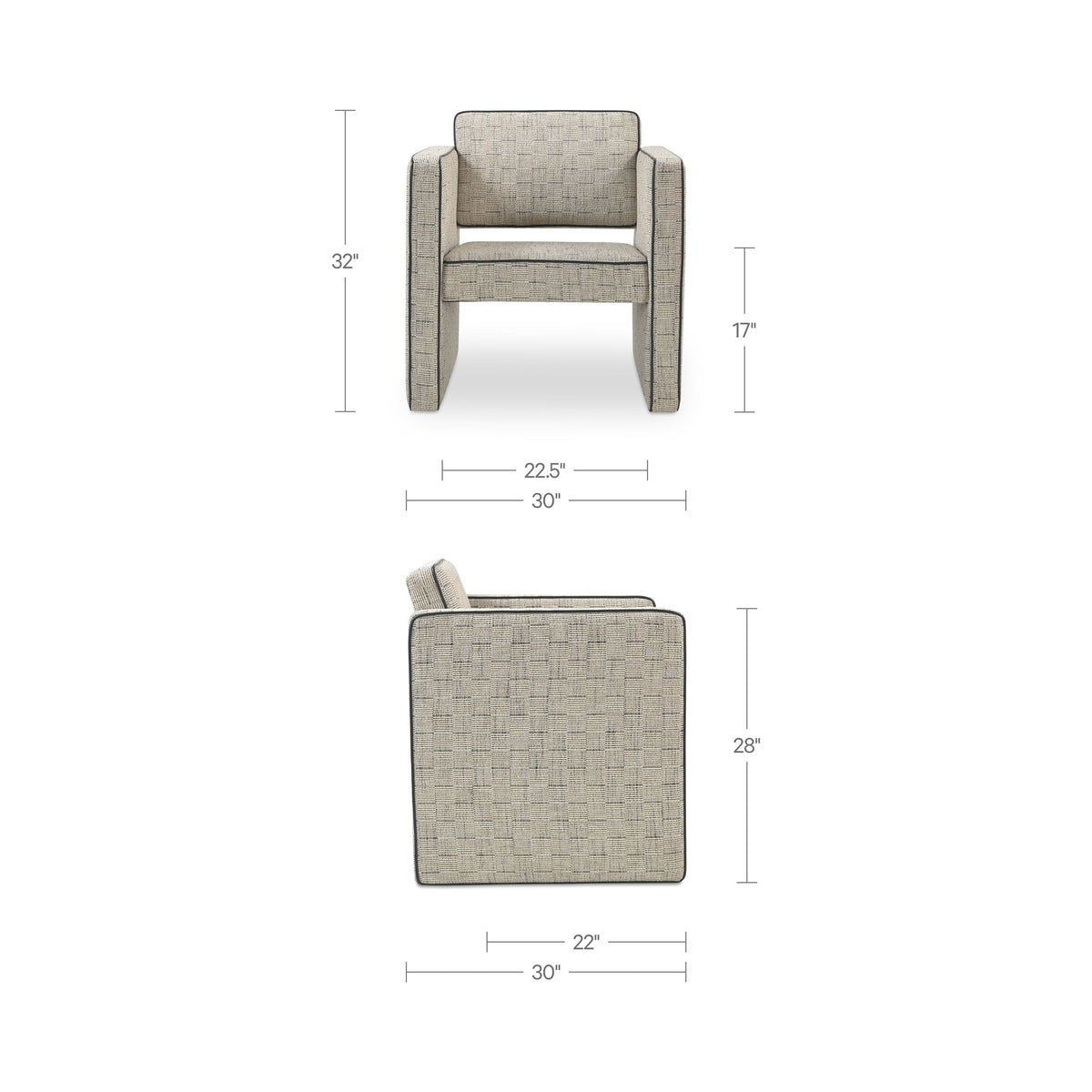 Harris Accent Chair – 30" Upholstered Accent Chair (3 Colors) (9)