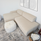 Mar Modern Corduroy Sectional Chaise Sofa 102" (3 Colors)